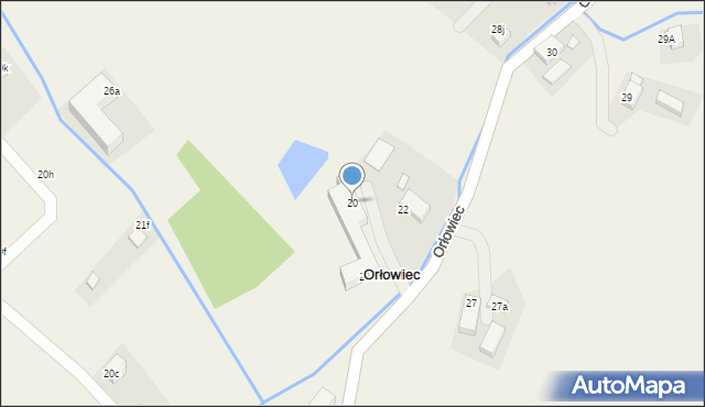 Orłowiec, Orłowiec, 20, mapa Orłowiec