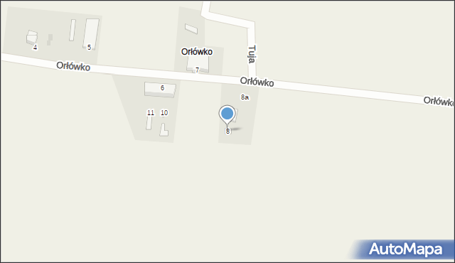 Orłówko, Orłówko, 8, mapa Orłówko