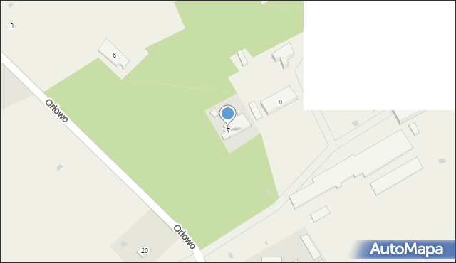Orłowo, Orłowo, 7, mapa Orłowo