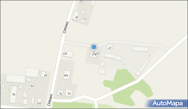 Orłowo, Orłowo, 47a, mapa Orłowo