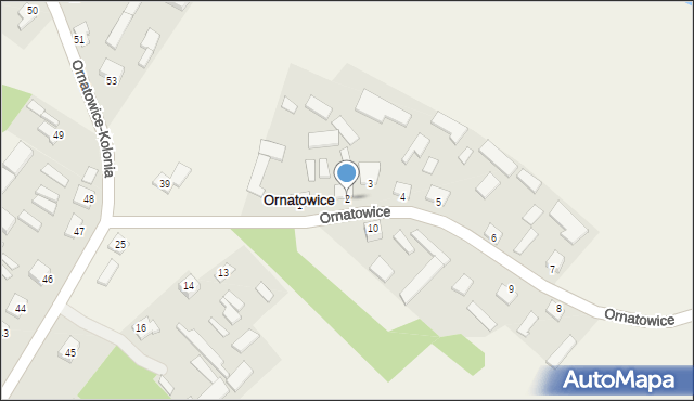 Ornatowice, Ornatowice, 2, mapa Ornatowice