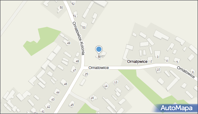 Ornatowice, Ornatowice, 39, mapa Ornatowice