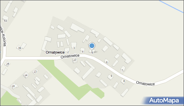 Ornatowice, Ornatowice, 5, mapa Ornatowice