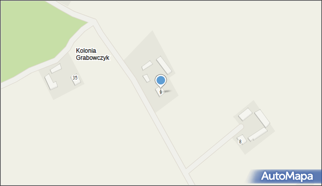 Ornatowice-Kolonia, Ornatowice-Kolonia, 9, mapa Ornatowice-Kolonia