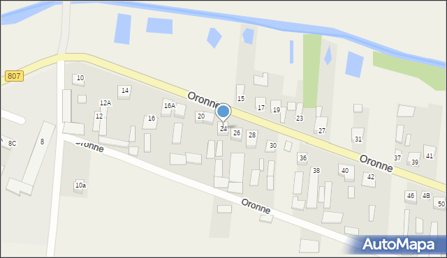 Oronne, Oronne, 24, mapa Oronne
