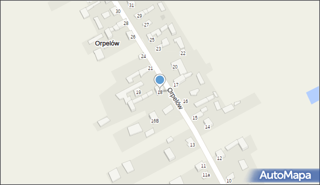 Orpelów, Orpelów, 18, mapa Orpelów