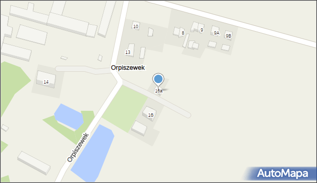 Orpiszewek, Orpiszewek, 16a, mapa Orpiszewek