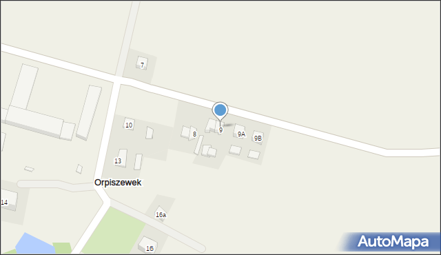 Orpiszewek, Orpiszewek, 9d, mapa Orpiszewek