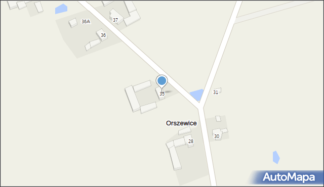 Orszewice, Orszewice, 35, mapa Orszewice