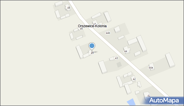 Orszewice, Orszewice, 45, mapa Orszewice