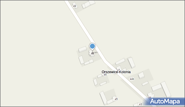Orszewice, Orszewice, 48, mapa Orszewice