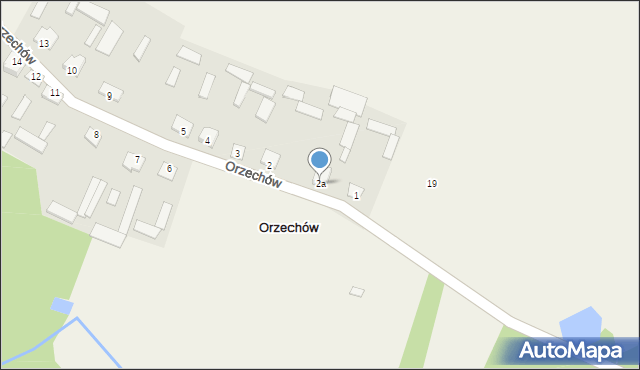 Orzechów, Orzechów, 2a, mapa Orzechów