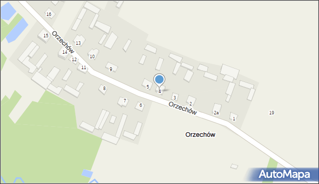 Orzechów, Orzechów, 4, mapa Orzechów