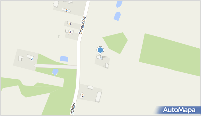 Orzechów, Orzechów, 3, mapa Orzechów