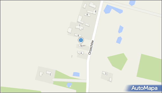 Orzechów, Orzechów, 5, mapa Orzechów