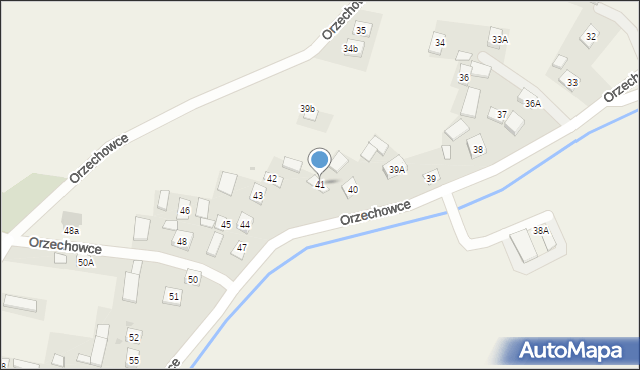 Orzechowce, Orzechowce, 41, mapa Orzechowce