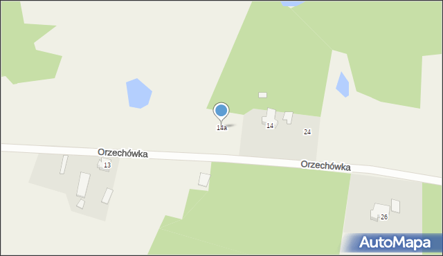 Orzechówka, Orzechówka, 14a, mapa Orzechówka