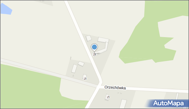 Orzechówka, Orzechówka, 18, mapa Orzechówka