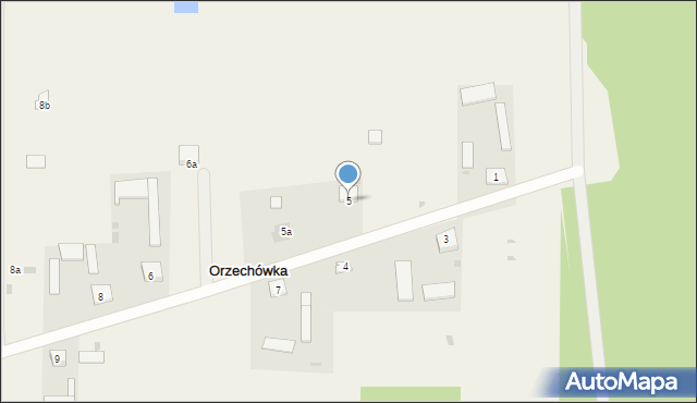 Orzechówka, Orzechówka, 5, mapa Orzechówka