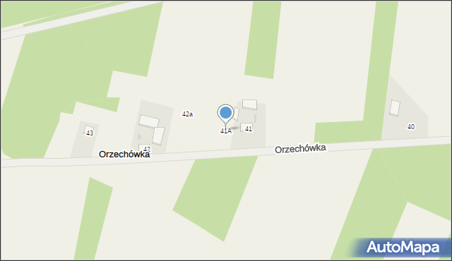 Orzechówka, Orzechówka, 41A, mapa Orzechówka