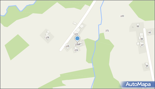 Orzechówka, Orzechówka, 104A, mapa Orzechówka