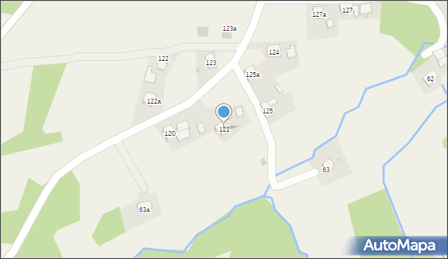 Orzechówka, Orzechówka, 121, mapa Orzechówka