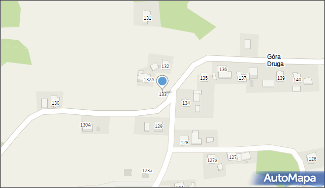 Orzechówka, Orzechówka, 133, mapa Orzechówka