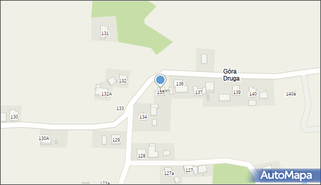 Orzechówka, Orzechówka, 135, mapa Orzechówka