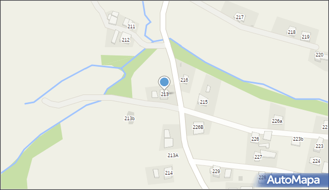 Orzechówka, Orzechówka, 213, mapa Orzechówka