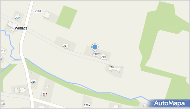 Orzechówka, Orzechówka, 218, mapa Orzechówka