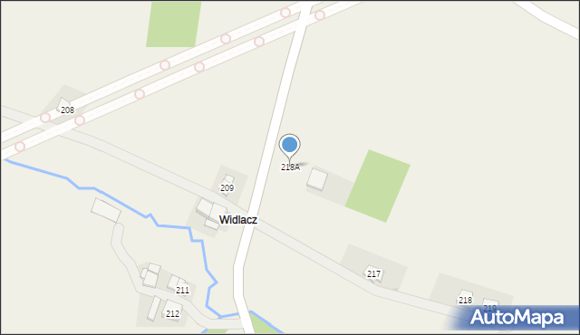 Orzechówka, Orzechówka, 218A, mapa Orzechówka