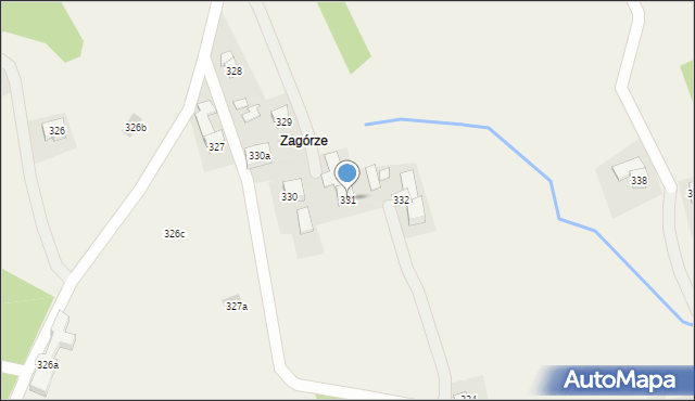Orzechówka, Orzechówka, 331, mapa Orzechówka