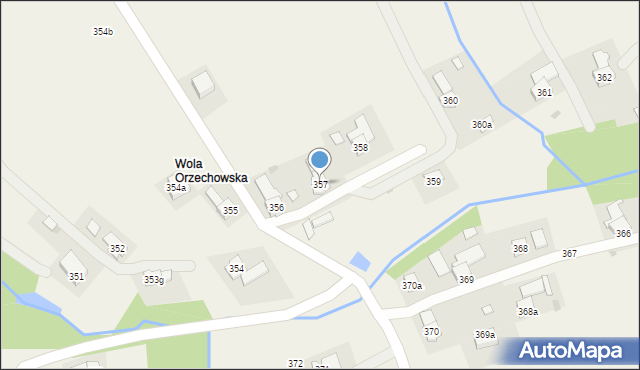 Orzechówka, Orzechówka, 357, mapa Orzechówka