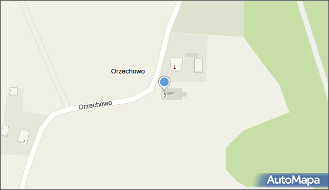 Orzechowo, Orzechowo, 3, mapa Orzechowo