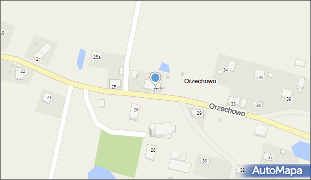 Orzechowo, Orzechowo, 27, mapa Orzechowo