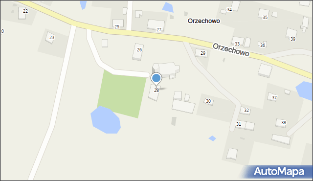 Orzechowo, Orzechowo, 28, mapa Orzechowo