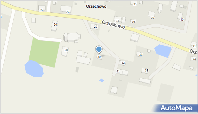 Orzechowo, Orzechowo, 30, mapa Orzechowo