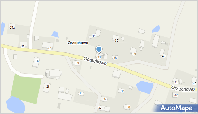 Orzechowo, Orzechowo, 33, mapa Orzechowo