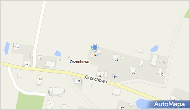 Orzechowo, Orzechowo, 34, mapa Orzechowo