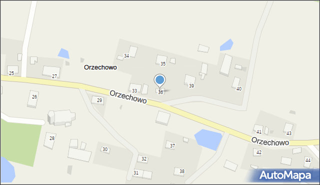 Orzechowo, Orzechowo, 36, mapa Orzechowo