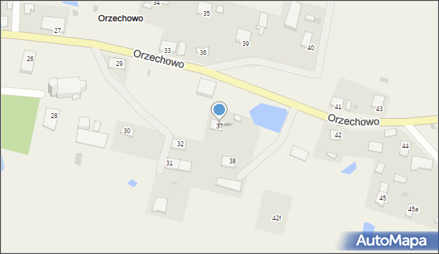 Orzechowo, Orzechowo, 37, mapa Orzechowo