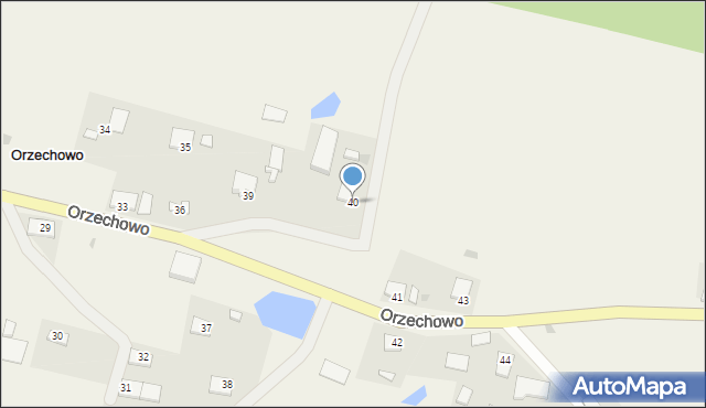 Orzechowo, Orzechowo, 40, mapa Orzechowo
