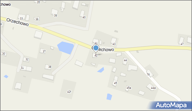 Orzechowo, Orzechowo, 42, mapa Orzechowo