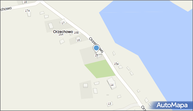 Orzechowo, Orzechowo, 15, mapa Orzechowo