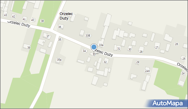 Orzelec Duży, Orzelec Duży, 33, mapa Orzelec Duży