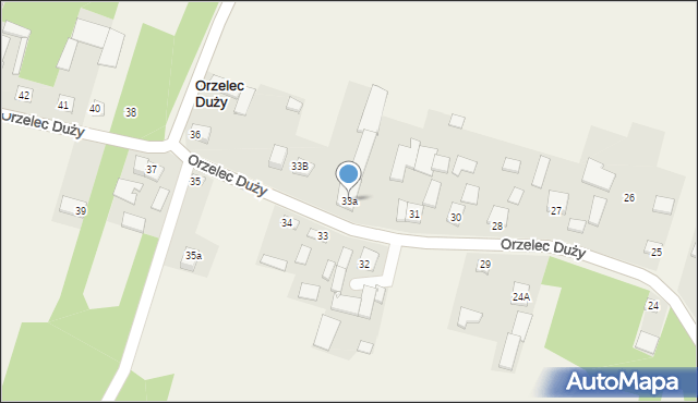 Orzelec Duży, Orzelec Duży, 33a, mapa Orzelec Duży
