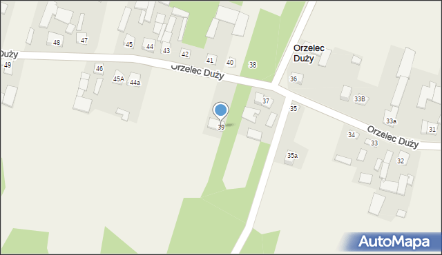 Orzelec Duży, Orzelec Duży, 39, mapa Orzelec Duży