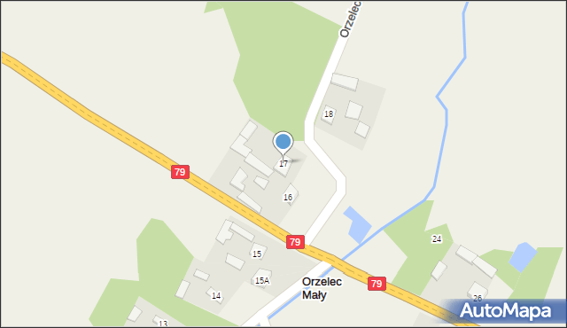 Orzelec Mały, Orzelec Mały, 17, mapa Orzelec Mały