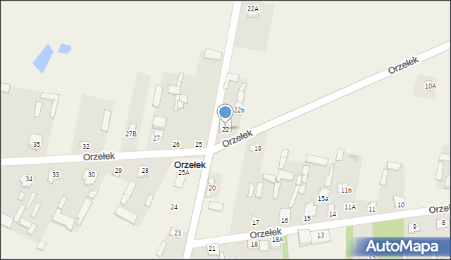 Orzełek, Orzełek, 22, mapa Orzełek