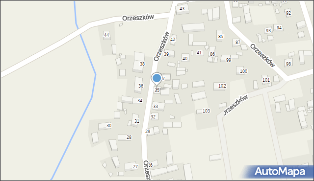 Orzeszków, Orzeszków, 35, mapa Orzeszków